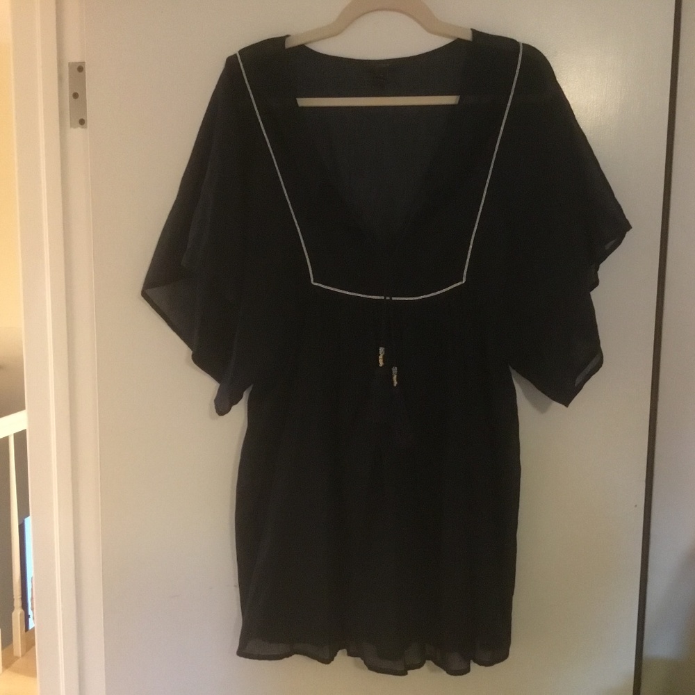 JCrew navy blue tunic top NWOT